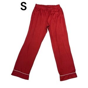 RAE DUNN Loungewear Pajama Pants Size Small Dark Red Burgundy